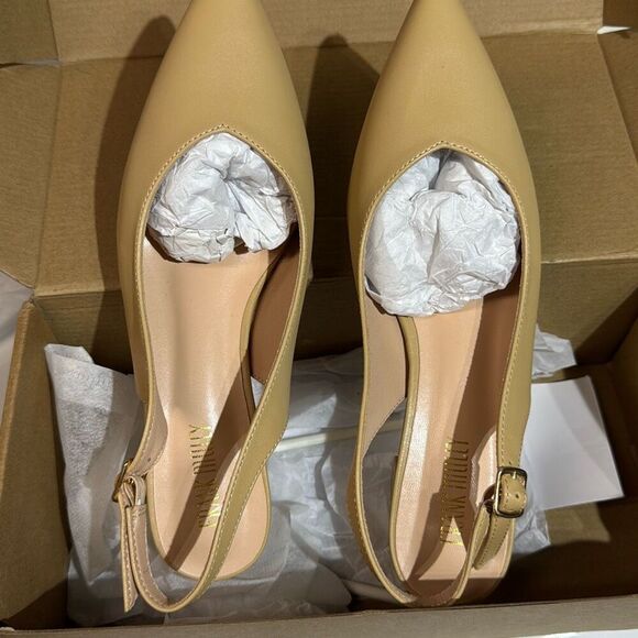 Frank Mully Women's Slingback Heels Pointed Toe  Closed Toe Dressy Shoes size 9 - Picture 5 of 8